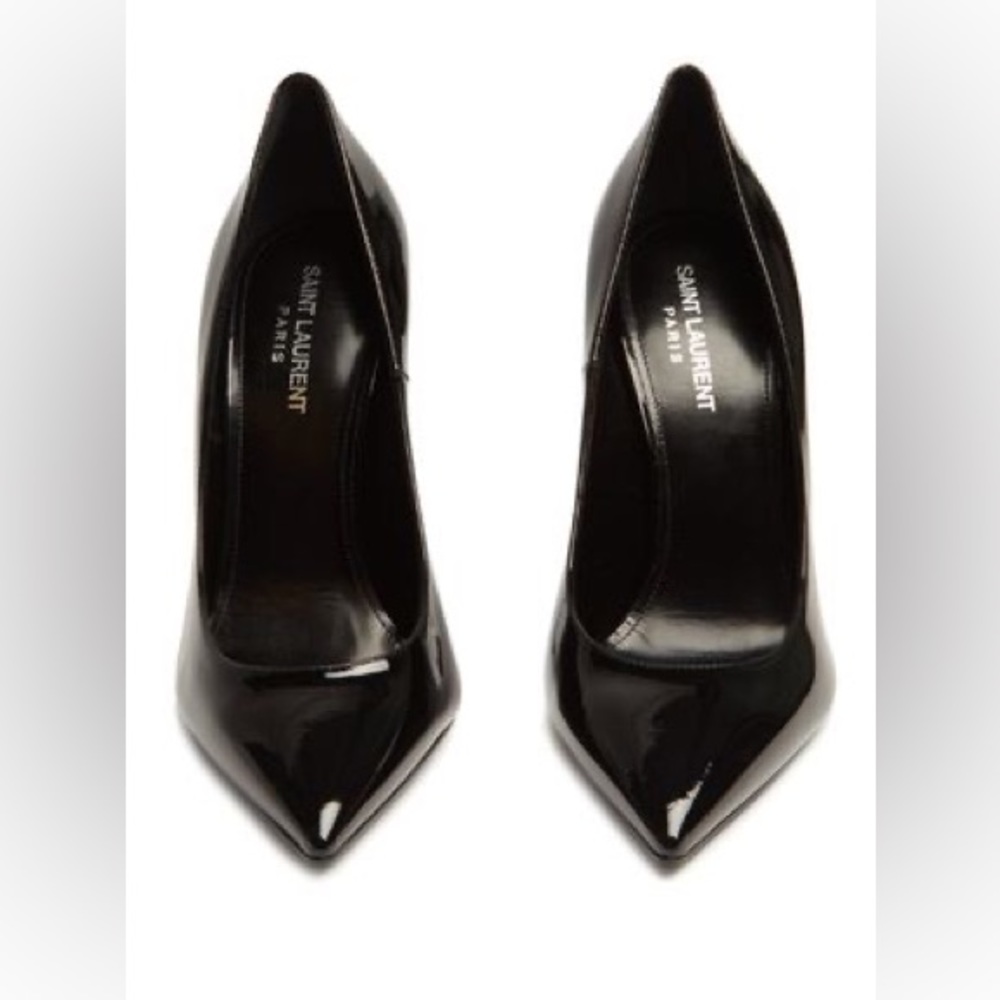 YSL patent pumps